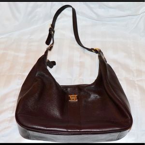 BEAUTIFUL deep red vintage Aigner Purse